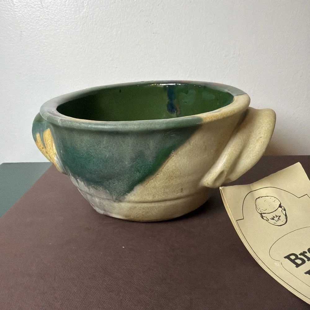 Ayers Pottery Stoneware Bread Baker USA Multicolor Glaze Sourdough Baking Needs